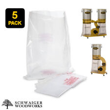 5 Plastic Dust Collector Lower Bags For Powermatic Pm1300 Pm1300tx Pm1900