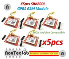 5pcs Sim800l Gprs Gsm Module Pcb Antenna Sim Board Quad Band For Mcu Arduino