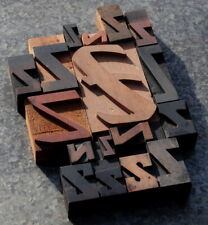 Zzzzz Mixed Set Of Letterpress Wood Printing Blocks Type Woodtype Wooden Printer