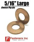 516 Large Marine Flat Washers Silicon Bronze Standard Round Washers .875 Od