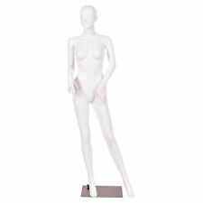 58 Ft Female Mannequin Plastic Full Body Dress Form Display With Base White New