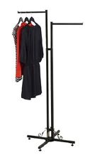 Clothes Rack Two Way 2 Straight Arms Clothing Garment Retail Display 72 Metal