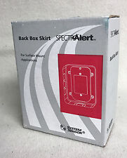 New System Sensor Bbs Spectralert Indoor Wall Back Box Skirt Red