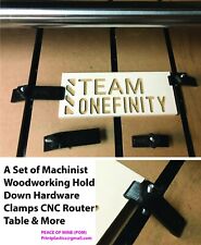 Set Of Machinist Woodworking Hold Down Hardware Clamps Cnc Router Table Amp More