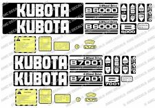 Kubota B6100 B6000 B6001 B7000 B7100 B5000 Compact Tractor Decals Sticker Set