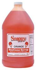 Snappy Orange Sno Cone Syrup 1 Gallon