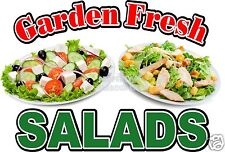 Garden Fresh Salad 14 Concession Restaurant Food Truck Vinyl Menu Sign Decal