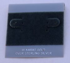 50ct Lot 18k Sterling Silver Plastic Holder Hanging Earring Display Card
