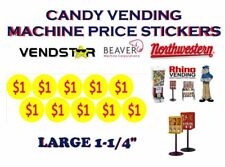 Bulk Vending Label Candy Machine Price Sticker 1