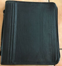 3 Ring Binder Zippered Portfolio Briefcase Organizer Black