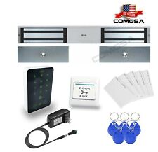 Kit Access Control Magnetic Lock Double 600lbs Maglock For Entry Door Usa