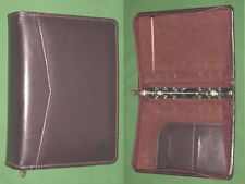 Compact 075 Brown Leather Day Runner Planner Binder Franklin Covey 9518