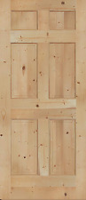 6 Panel Raised Knotty Pine Stain Grade Solid Core Rustic Interior Wood Doors New