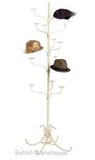 Hat Rack Boutique Display 5 Tier Millinery Floor Stand Ivory Finish 15 Cap 72 H