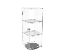 6x6x16 Mini Cabinet Plexiglass Showcase Clear Acrylic Display Adjustable Shelf