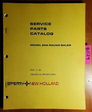 New Holland 852 Round Baler Service Parts Catalog Manual 5085212 282