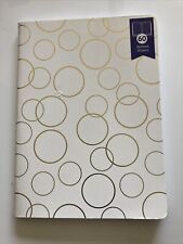 5 X 7 Mini Note Book 60 Dotted Sheets Withgold Circle Accents