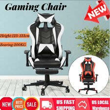 Gaming Office Chair Computer Chair Racing Recliner Racer Seat Footrest