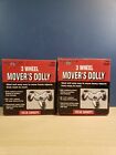 3 Wheel Movers Dolly Load Cap.132 Lbs Set Of 2 - New