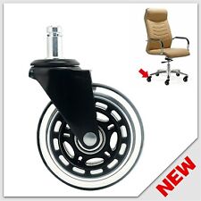 Universal Office Chair Caster Wheels Heavy Duty Safe 3 Rollerblade Replacement