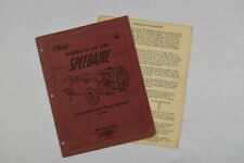 John Bean Model 12 And 12rc Speedaire Instructions And Parts Manual L 987