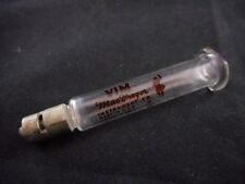 Vim Macgregor Instrument Co Glass 2cc Luer Lok Hypodermic Syringe Witho Plunger