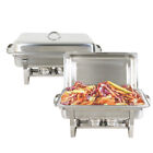 2 Pack Full Size Buffet Catering Stainless Steel Chafer Chafing Dish Sets 8 Qt