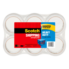 Scotch Heavy Duty Shipping Packing Tape 1 78 X 437 Yd Clear Pack Of 6 Ro