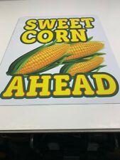 Sweet Corn Ahead Heavy Duty 24 X 30 080 Metal Sign Stop Sign Thickness