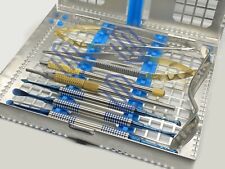 Dental Micro Oral Surgery 8pcs Maxillofacial Instruments Set With Cassette Tray