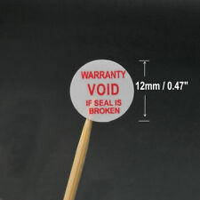 800 Warranty Void If Seal Is Broken Void Label Sticker White Color With Red 12mm