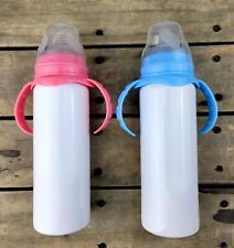 Baby Bottle 8 Oz Sublimation Tumbler Non Tapered And Heat Shrink