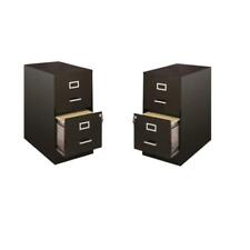 Value Pack Set Of 2 Drawer File Cabinet In Black