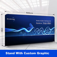 20ft Custom Tension Fabric Trade Show Display Booth Pop Up Stand Backdrop Wall