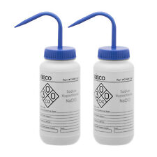 2pk Sodium Hypochloride Bleach Wash Bottle 500ml Ldpe Eisco Labs