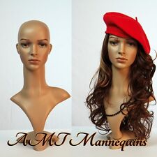 Female Life Size Head To Display Wigs Hats Scarves Mannequin Head Fd22wigs
