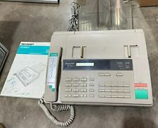 Sharp Ux 183 Plain Paper Fax Machine Telephone With Manual Tested Works
