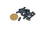 10 Pieces Black Sleeve Cap For 6mm Rubber Tube Cap Cover Silicone Switch E1