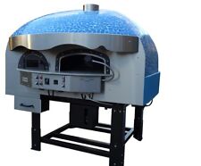 Mixed Gas Wood Burning Pizza Oven Blue Mosaic