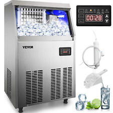 Vevor Auto Built In Commercial Ice Maker Stainless Steel Ice Cube Machine 110lbs