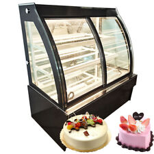 220v Cake Display Cabinet 48 Commercial Refrigerated Cake Showcase 3 Shelves