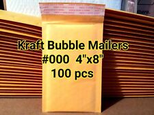 Lots Of 100 000 4x8 Kraft Self Sealed Bubble Mailers Padded Envelope Bags New