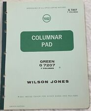 Columnar Pad By Wilson Jones G 7207 Green Tint 7 Column