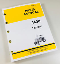 Parts Manual For John Deere 4430 Tractor Catalog Book Assembly Exploded Views