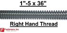 1-5 X 36 Acme Threaded Rod Right Hand Rh 1-5 X 3ft. Plain Steel Cnc Lc