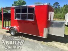 New 2022 6 X 14 Enclosed Concession Mobile Kitchen Food Truck Vending Trailer
