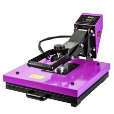 Purple 15x15 T Shirt Heat Press Machine Sublimation Transfer