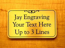 Custom Engraved Brushed Gold 3x5 Office Suite Wall Sign Business Personalized
