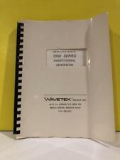 Wavetek 1060 Series Sweepsignal Generator Instruction Manual