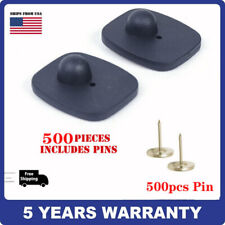 500pcs Eas Retail Security Hard Tags With Pins For Rf Anti Theft Alarm 43mm50mm